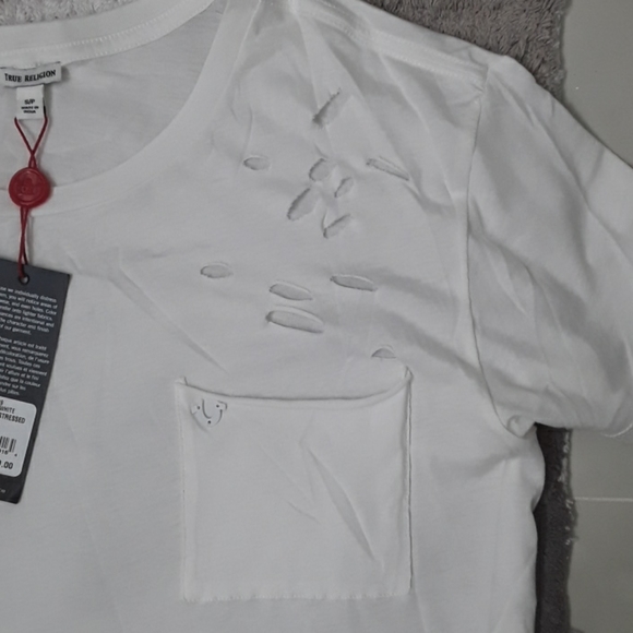 True Religion distressed tee - Picture 2 of 7